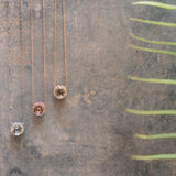 Collar bloom topacio y diamantes