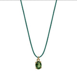 Dije turmalina oval oro 14k