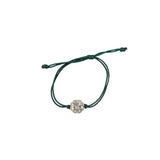 Pulsera hilo bloom amatista verde y diamantes