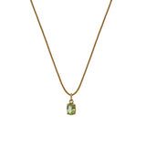 Dije peridot oval oro 14k