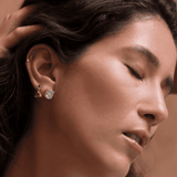 Aretes aguamarinas oro 14k