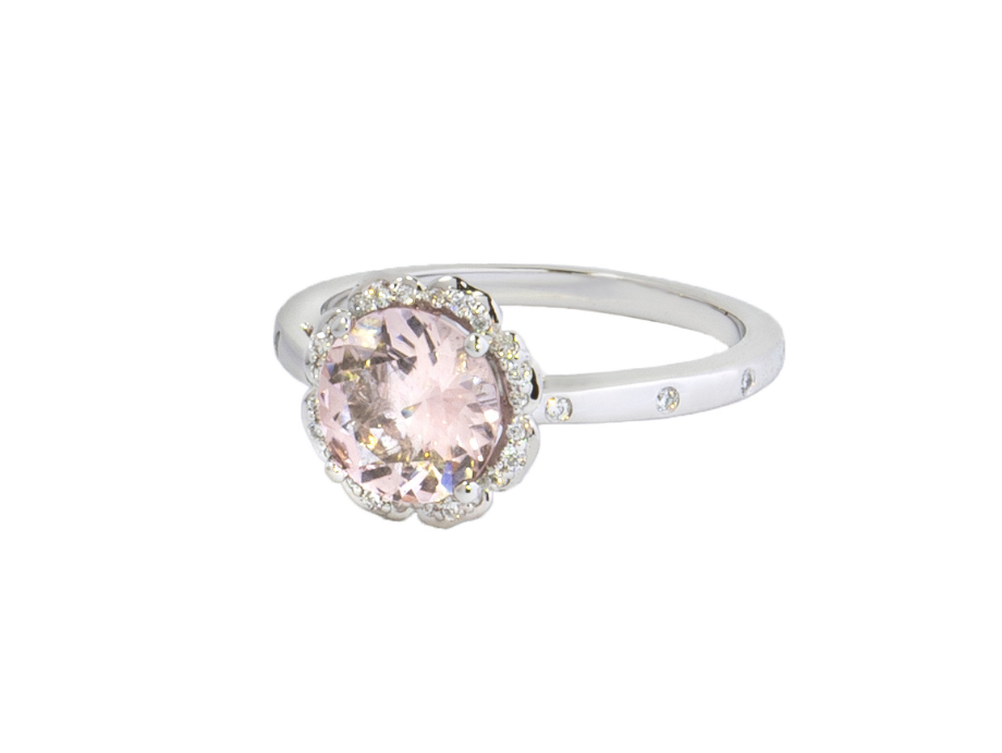 Anillo Bloom aguamarina