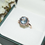 Anillo Bloom aguamarina