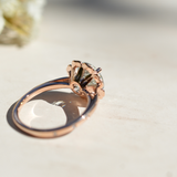 Anillo Bloom aguamarina