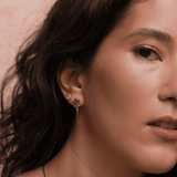 Aretes esmeraldas oro 14k