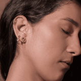 Aretes peridots oro 14k