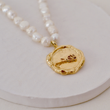 Collar sello perlas