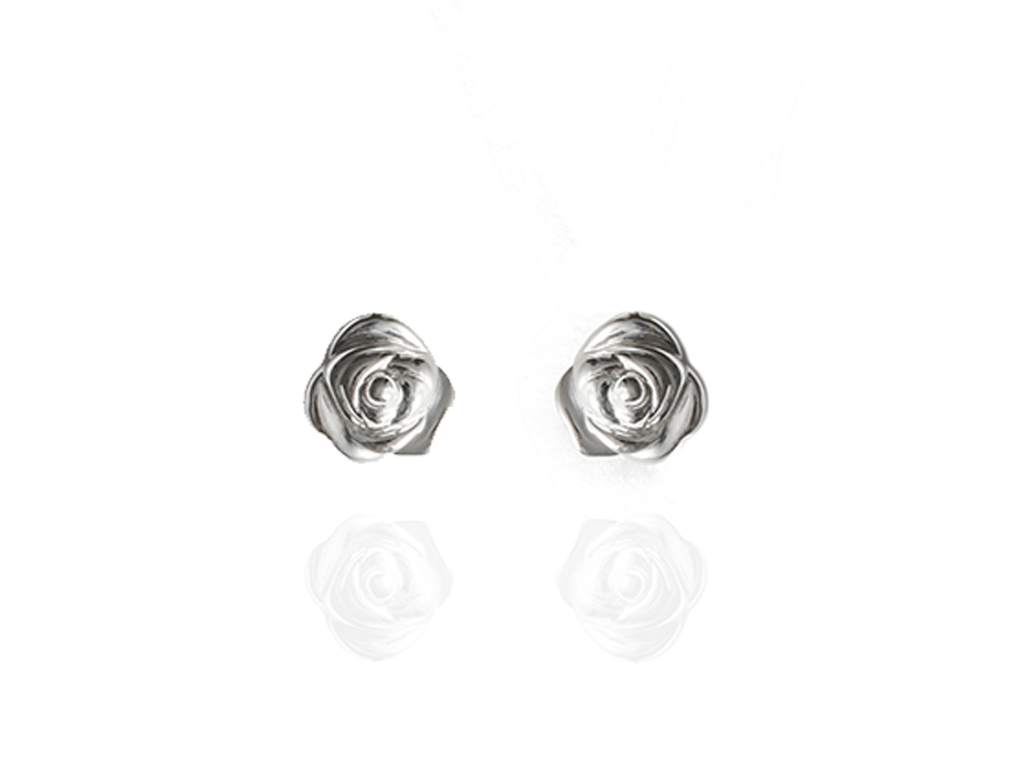 Aretes rosas oro 14k