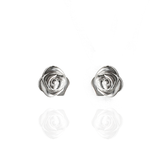 Aretes rosas oro 14k