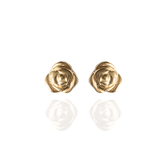 Aretes rosas oro 14k