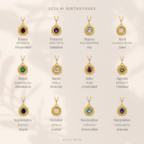Collar birthstone Granate