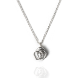 Cadena rosa plata .925